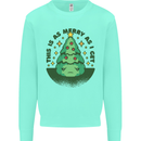 Bah Humbug Christmas Tree Funny Kids Sweatshirt Jumper Peppermint