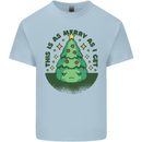 Bah Humbug Christmas Tree Funny Kids T-Shirt Childrens Light Blue