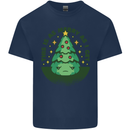 Bah Humbug Christmas Tree Funny Kids T-Shirt Childrens Navy Blue