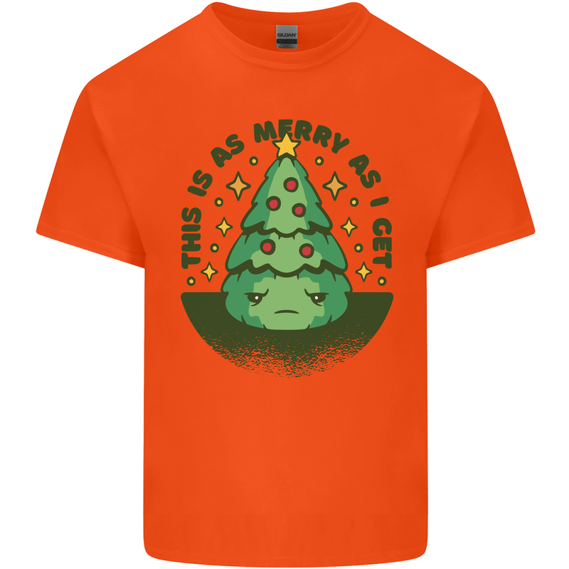 Bah Humbug Christmas Tree Funny Kids T-Shirt Childrens Orange