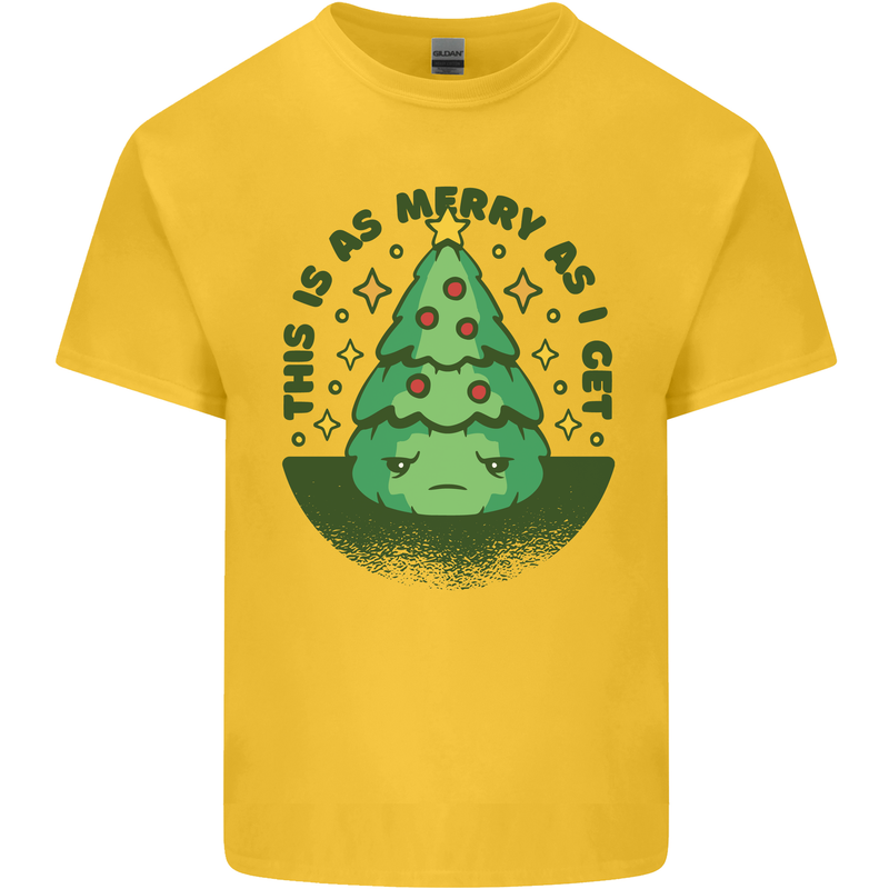 Bah Humbug Christmas Tree Funny Kids T-Shirt Childrens Yellow
