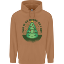 Bah Humbug Christmas Tree Funny Mens 80% Cotton Hoodie Caramel Latte