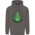 Bah Humbug Christmas Tree Funny Mens 80% Cotton Hoodie Charcoal