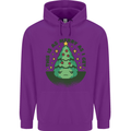 Bah Humbug Christmas Tree Funny Mens 80% Cotton Hoodie Purple