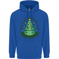 Bah Humbug Christmas Tree Funny Mens 80% Cotton Hoodie Royal Blue