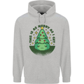 Bah Humbug Christmas Tree Funny Mens 80% Cotton Hoodie Sports Grey