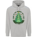 Bah Humbug Christmas Tree Funny Mens 80% Cotton Hoodie Sports Grey