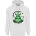 Bah Humbug Christmas Tree Funny Mens 80% Cotton Hoodie White