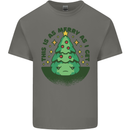 Bah Humbug Christmas Tree Funny Mens Cotton T-Shirt Tee Top Charcoal