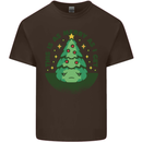 Bah Humbug Christmas Tree Funny Mens Cotton T-Shirt Tee Top Dark Chocolate