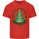 Bah Humbug Christmas Tree Funny Mens Cotton T-Shirt Tee Top Red