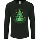 Bah Humbug Christmas Tree Funny Mens Long Sleeve T-Shirt Black