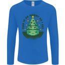 Bah Humbug Christmas Tree Funny Mens Long Sleeve T-Shirt Royal Blue