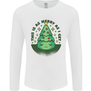Bah Humbug Christmas Tree Funny Mens Long Sleeve T-Shirt White