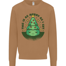 Bah Humbug Christmas Tree Funny Mens Sweatshirt Jumper Caramel Latte