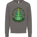 Bah Humbug Christmas Tree Funny Mens Sweatshirt Jumper Charcoal