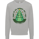 Bah Humbug Christmas Tree Funny Mens Sweatshirt Jumper Sports Grey