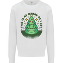 Bah Humbug Christmas Tree Funny Mens Sweatshirt Jumper White