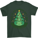 Bah Humbug Christmas Tree Funny Mens T-Shirt Cotton Gildan Forest Green