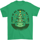 Bah Humbug Christmas Tree Funny Mens T-Shirt Cotton Gildan Irish Green