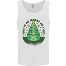 Bah Humbug Christmas Tree Funny Mens Vest Tank Top White