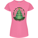 Bah Humbug Christmas Tree Funny Womens Petite Cut T-Shirt Azalea