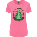 Bah Humbug Christmas Tree Funny Womens Wider Cut T-Shirt Azalea