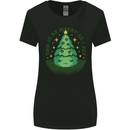 Bah Humbug Christmas Tree Funny Womens Wider Cut T-Shirt Black