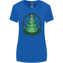 Bah Humbug Christmas Tree Funny Womens Wider Cut T-Shirt Royal Blue