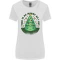 Bah Humbug Christmas Tree Funny Womens Wider Cut T-Shirt White