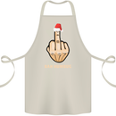 Bah Humbug Finger Flip Funny Christmas Rude Cotton Apron 100% Organic Natural