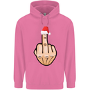 Bah Humbug Finger Flip Funny Christmas Rude Mens 80% Cotton Hoodie Azelea