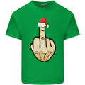 Bah Humbug Finger Flip Funny Christmas Rude Mens Cotton T-Shirt Tee Top Irish Green