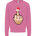 Bah Humbug Finger Flip Funny Christmas Rude Mens Sweatshirt Jumper Azalea