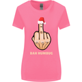 Bah Humbug Finger Flip Funny Christmas Rude Womens Wider Cut T-Shirt Azalea