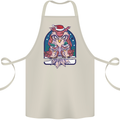 Bah Humbug Grumpy Christmas Owls Cotton Apron 100% Organic Natural