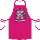 Bah Humbug Grumpy Christmas Owls Cotton Apron 100% Organic Pink