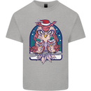 Bah Humbug Grumpy Christmas Owls Kids T-Shirt Childrens Sports Grey