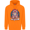 Bah Humbug Grumpy Christmas Owls Mens 80% Cotton Hoodie Orange