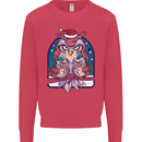 Bah Humbug Grumpy Christmas Owls Mens Sweatshirt Jumper Heliconia