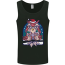 Bah Humbug Grumpy Christmas Owls Mens Vest Tank Top Black