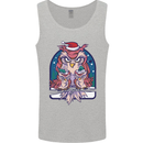 Bah Humbug Grumpy Christmas Owls Mens Vest Tank Top Sports Grey