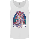 Bah Humbug Grumpy Christmas Owls Mens Vest Tank Top White