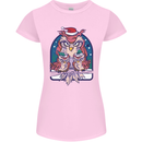 Bah Humbug Grumpy Christmas Owls Womens Petite Cut T-Shirt Light Pink