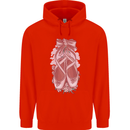 Ballerina Shoes Ballet Dancing Childrens Kids Hoodie Bright Red