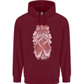 Ballerina Shoes Ballet Dancing Childrens Kids Hoodie Maroon