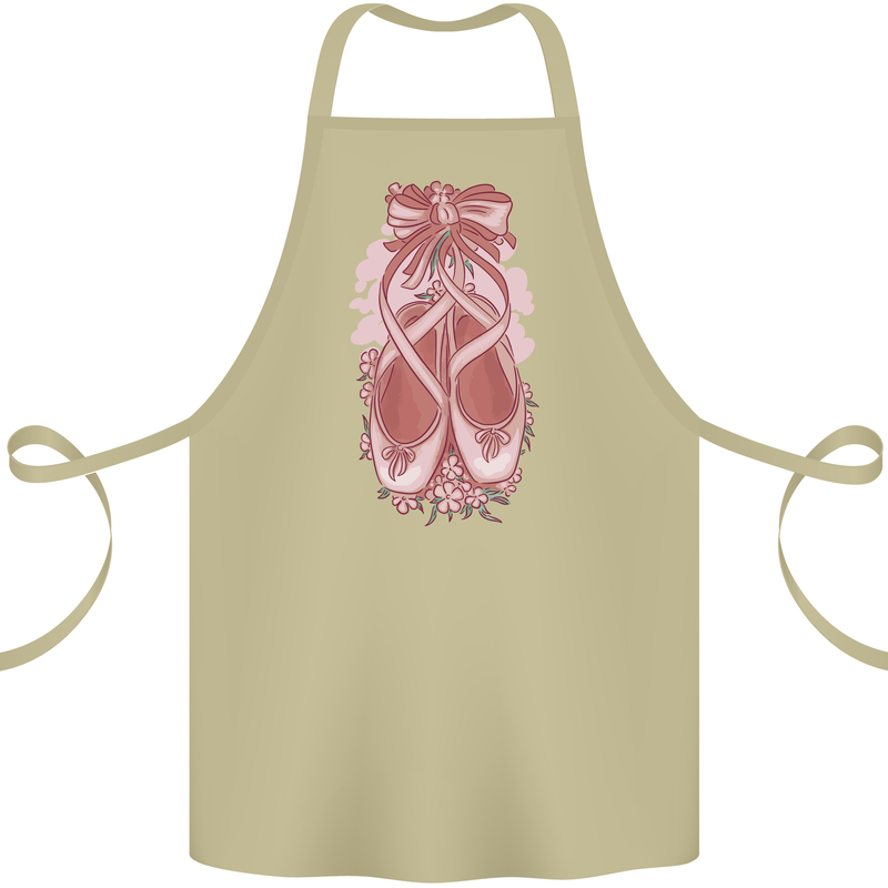 Ballerina Shoes Ballet Dancing Cotton Apron 100% Organic Khaki