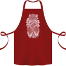 Ballerina Shoes Ballet Dancing Cotton Apron 100% Organic Maroon
