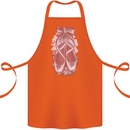 Ballerina Shoes Ballet Dancing Cotton Apron 100% Organic Orange