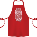 Ballerina Shoes Ballet Dancing Cotton Apron 100% Organic Red